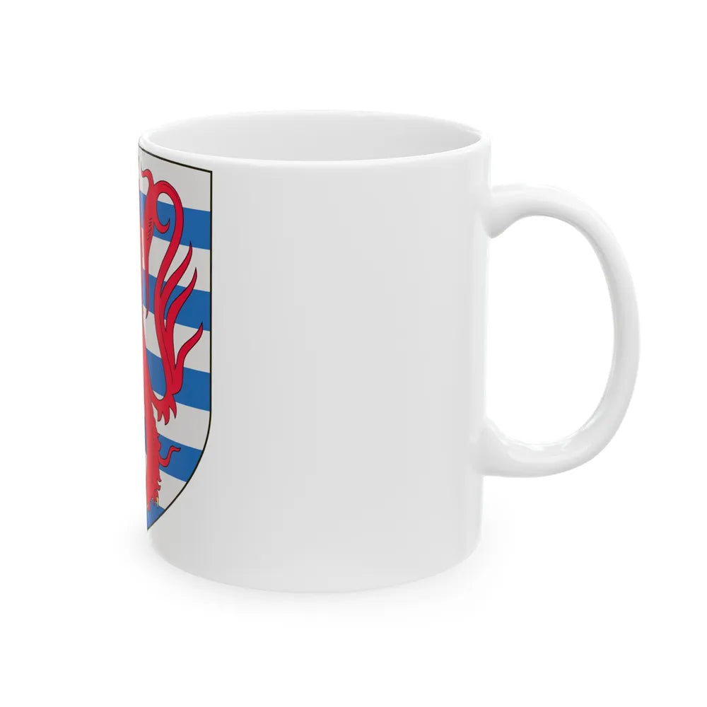 Arms of the Count of Luxembourg - White Coffee Mug-Go Mug Yourself