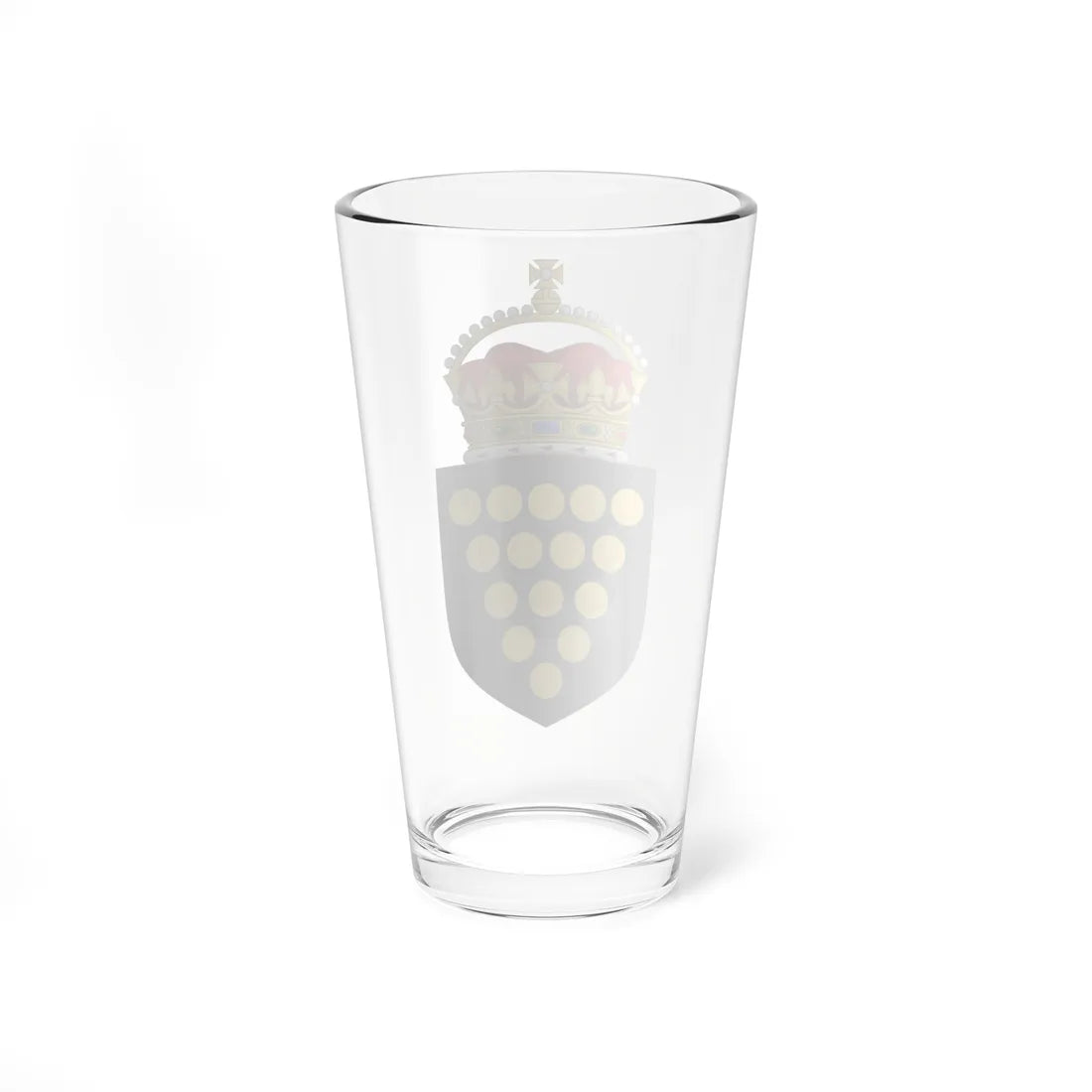 Arms of the Duchy of Cornwall (United Kingdom) (Coat of Arms) Pint Glass 16oz - Go Mug Yourself