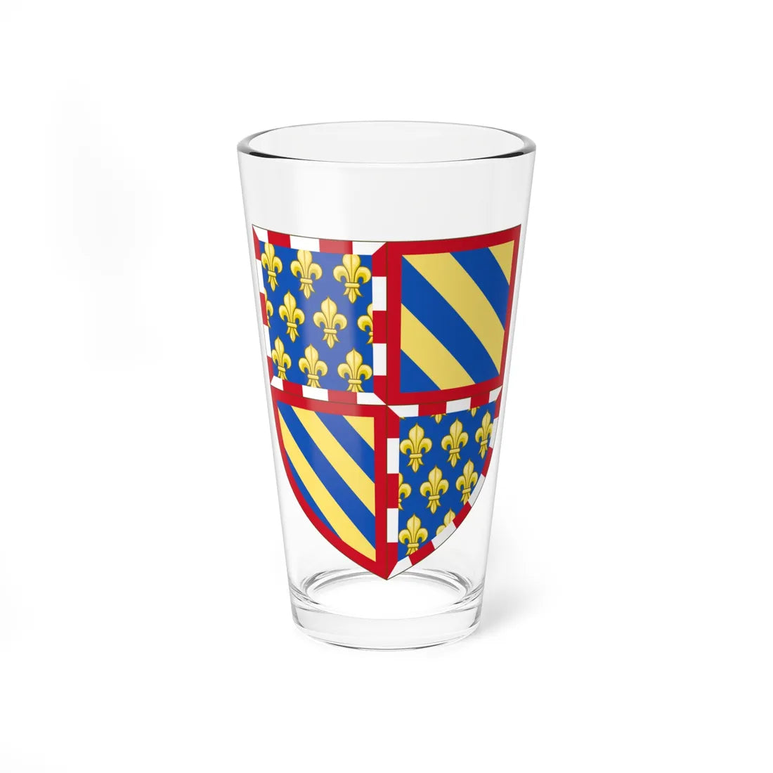 Arms of the Duke of Burgundy 1364-1404 (Spain) (Coat of Arms) Pint Glass 16oz 16oz - Go Mug Yourself