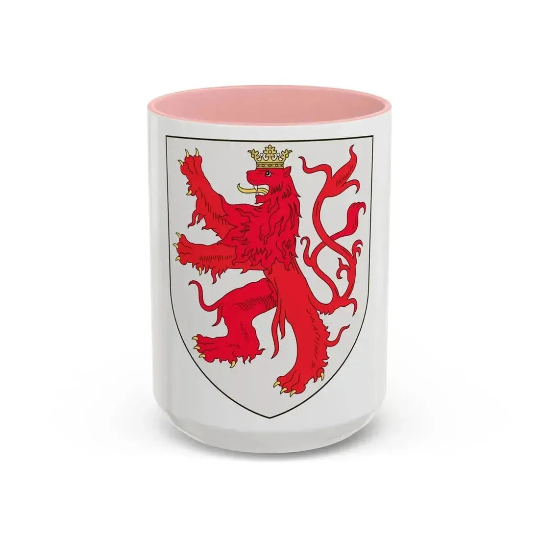 Arms of the Duke of Limburg - Accent Coffee Mug 15oz Pink - Go Mug Yourself