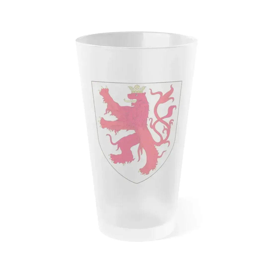 Arms of the Duke of Limburg - Frosted Pint Glass 16oz 16oz Frosted - Go Mug Yourself