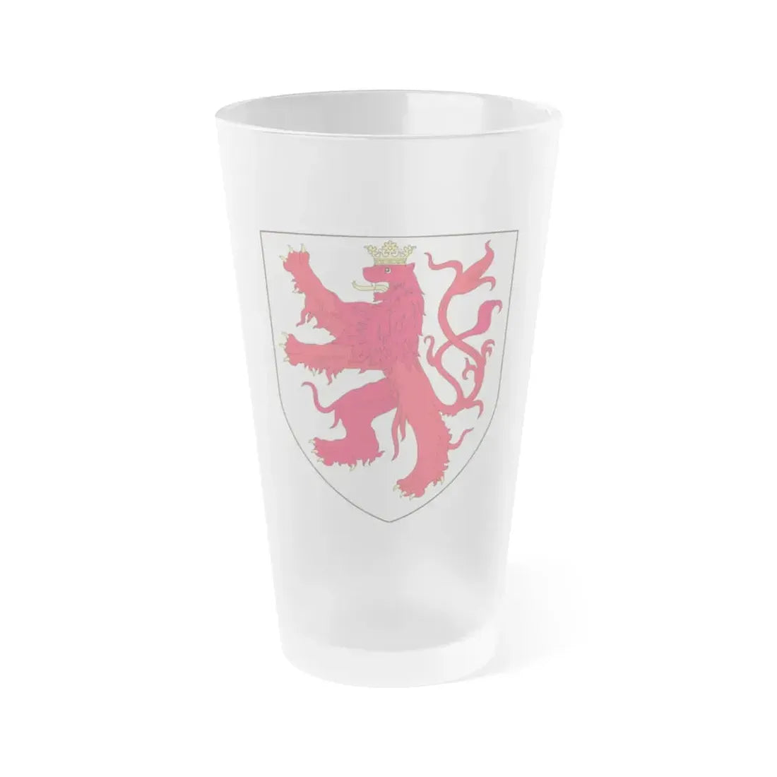 Arms of the Duke of Limburg - Frosted Pint Glass 16oz - Go Mug Yourself