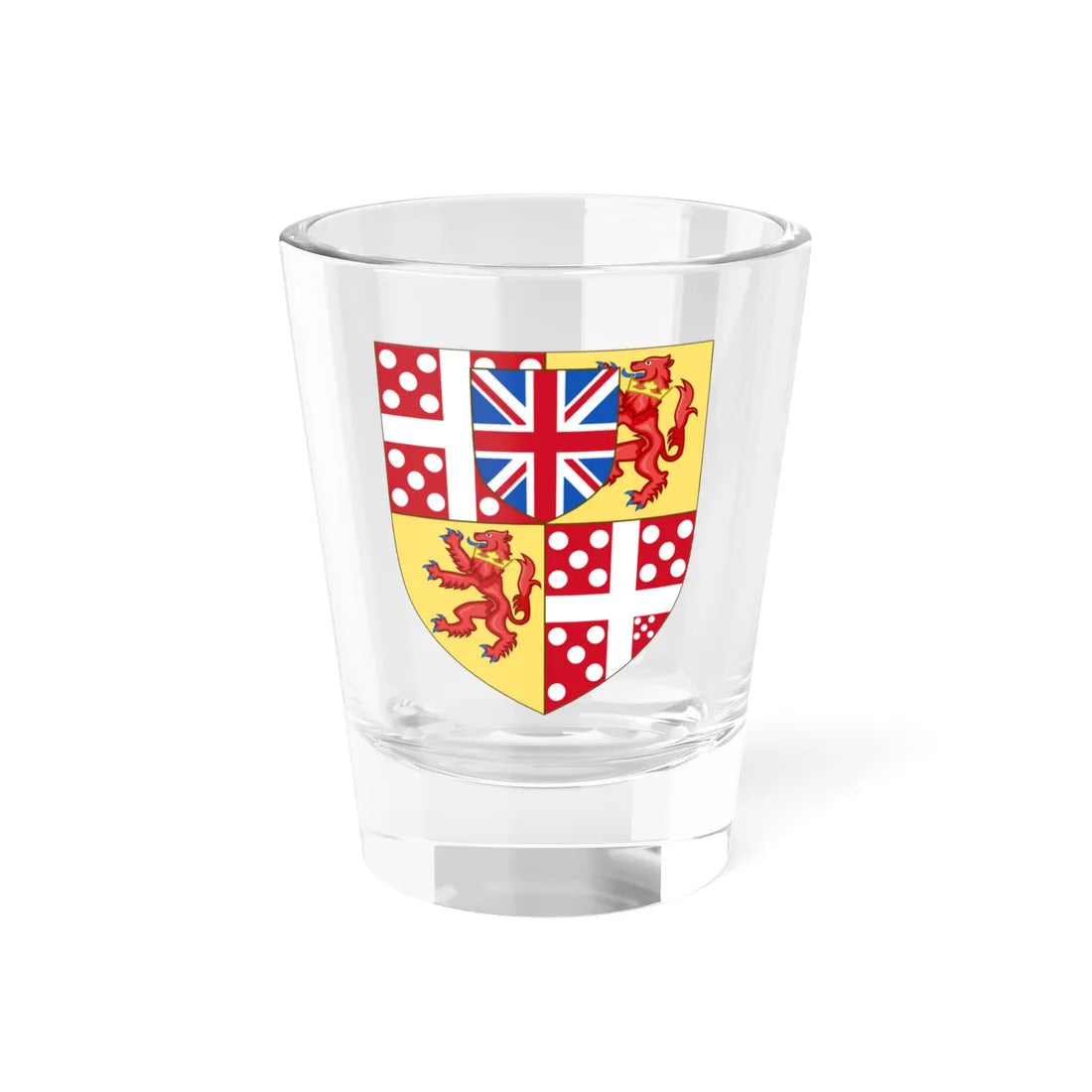 Arms of the Duke of Wellington (England) (Coat of Arms) Shot Glass 1.5oz 1.5oz - Go Mug Yourself