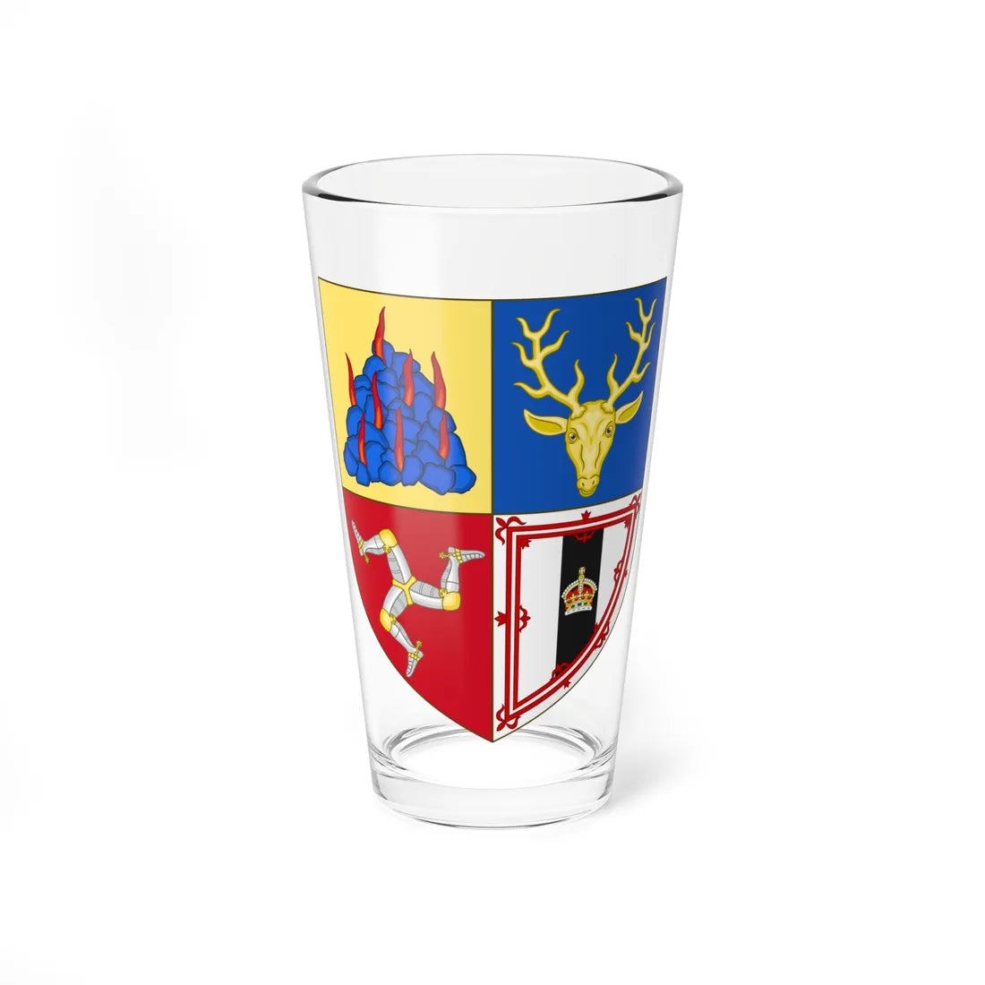 Arms of the Earl of Cromartie (Scotland) (Coat of Arms) Pint Glass 16oz 16oz - Go Mug Yourself