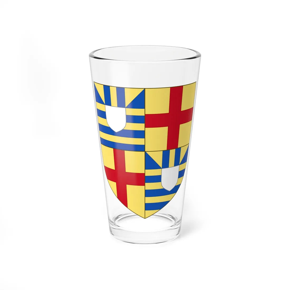 Arms of the Earl of March (Ireland) (Coat of Arms) Pint Glass 16oz 16oz - Go Mug Yourself