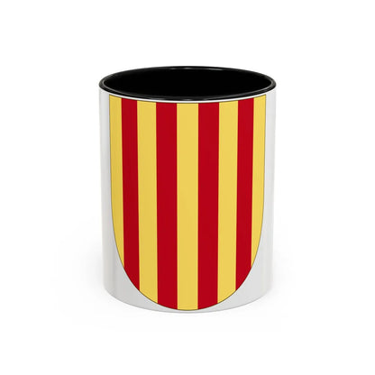 Arms of the Former Crown of Aragon - Accent Coffee Mug-11oz-Black-Go Mug Yourself