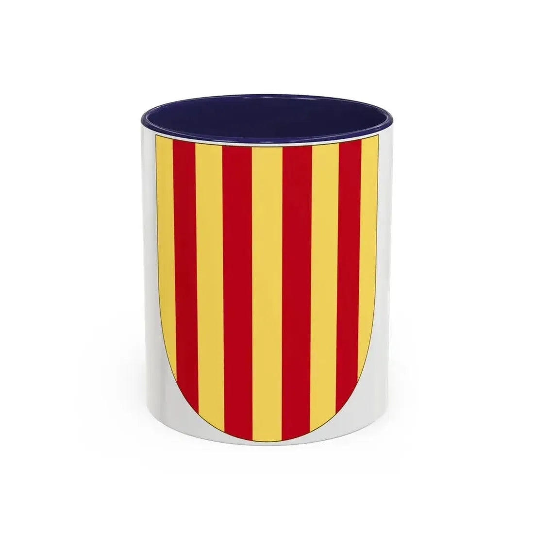 Arms of the Former Crown of Aragon - Accent Coffee Mug 11oz Navy - Go Mug Yourself