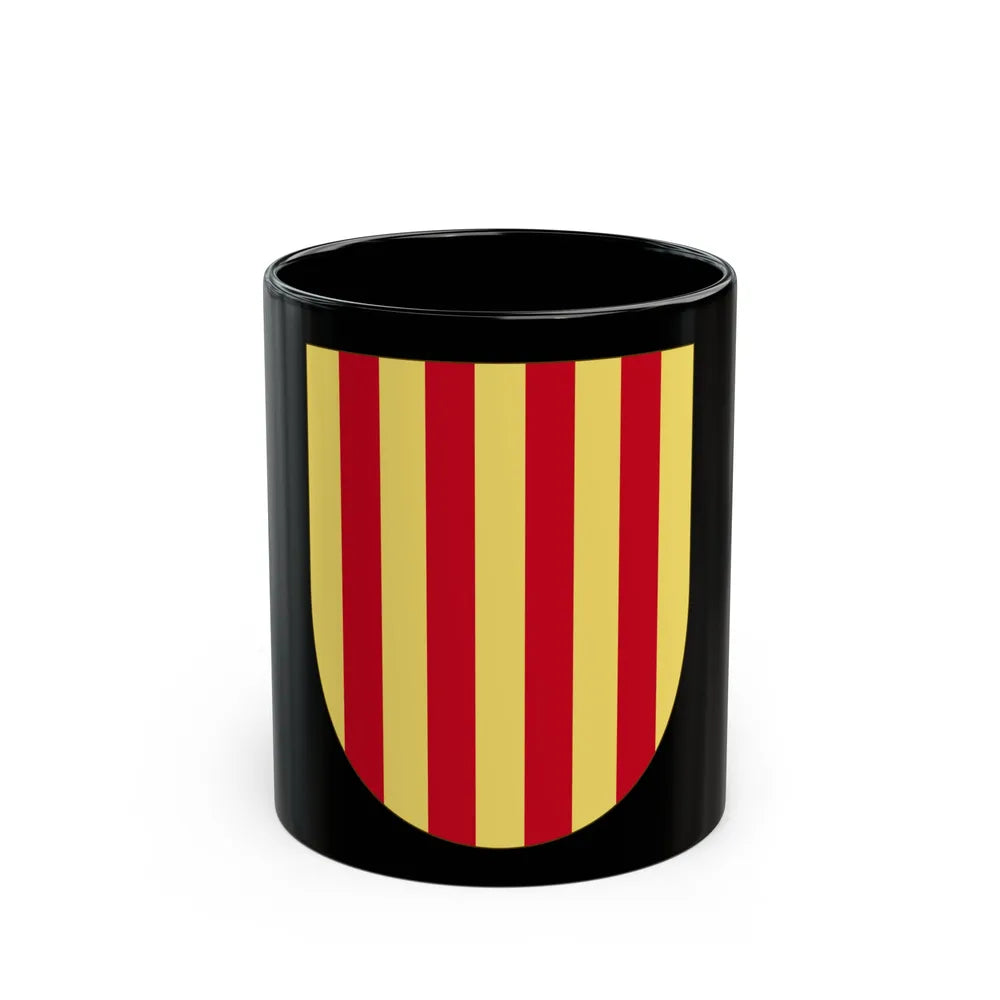 Arms of the Former Crown of Aragon - Black Coffee Mug-11oz-Go Mug Yourself