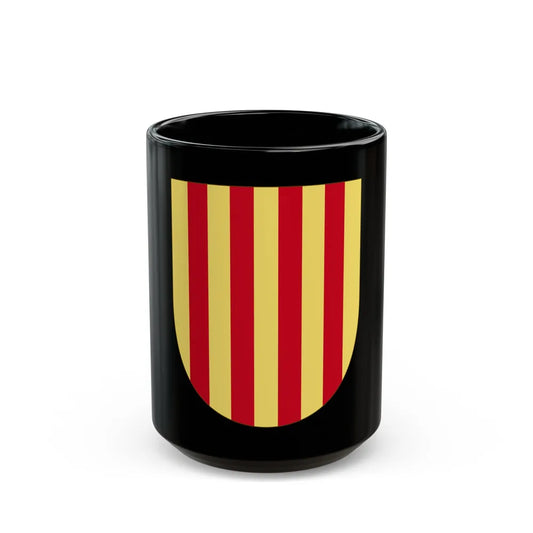 Arms of the Former Crown of Aragon - Black Coffee Mug-15oz-Go Mug Yourself