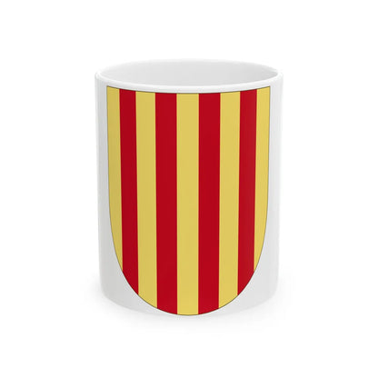 Arms of the Former Crown of Aragon - White Coffee Mug-11oz-Go Mug Yourself