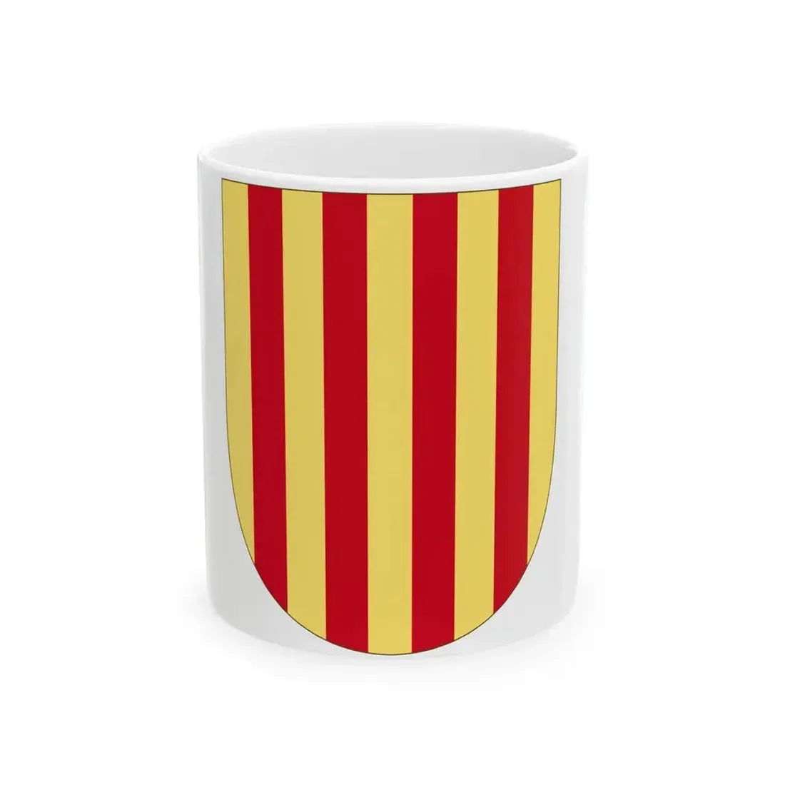 Arms of the Former Crown of Aragon - White Coffee Mug 11oz - Go Mug Yourself