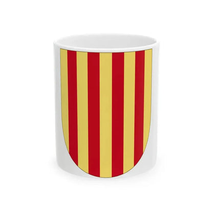 Arms of the Former Crown of Aragon - White Coffee Mug 11oz - Go Mug Yourself