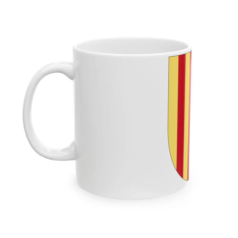 Arms of the Former Crown of Aragon - White Coffee Mug-Go Mug Yourself