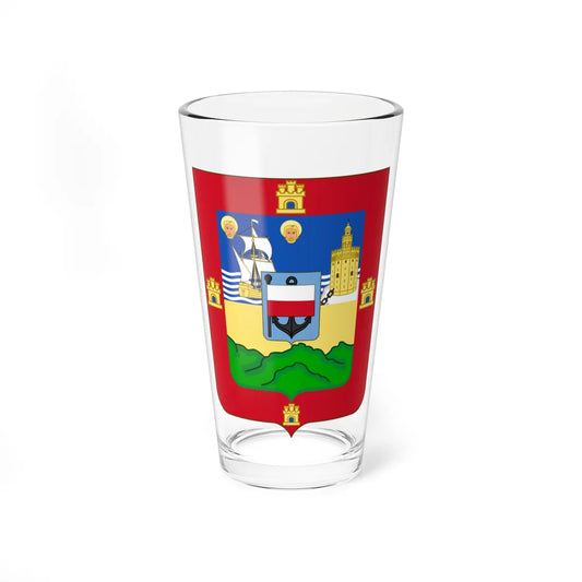 Arms of the Former Province of Santander Spain (Spain) (Coat of Arms) Pint Glass 16oz 16oz - Go Mug Yourself