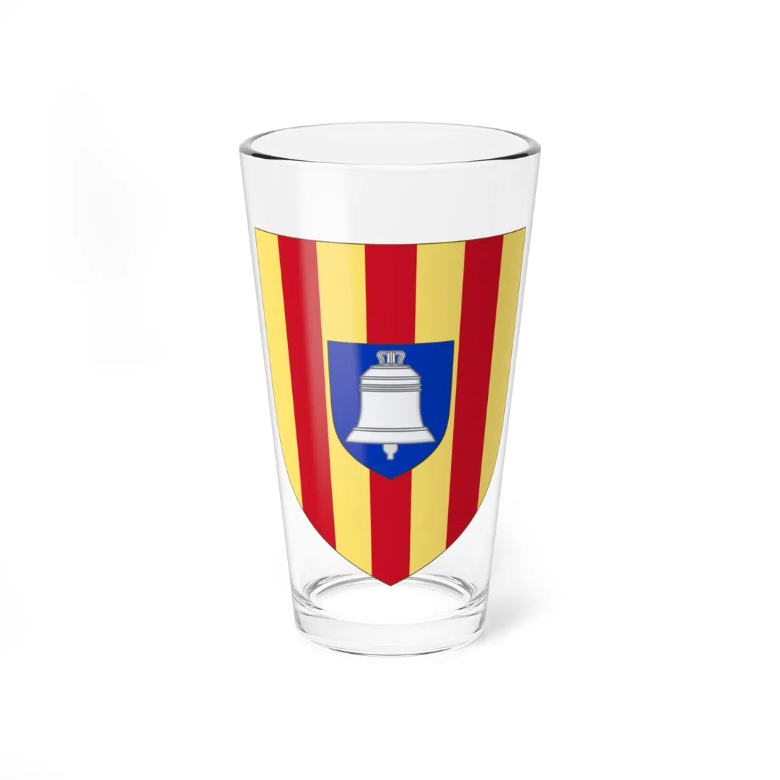Arms of the French Department of Ariège (Spain) (Coat of Arms) Pint Glass 16oz 16oz - Go Mug Yourself