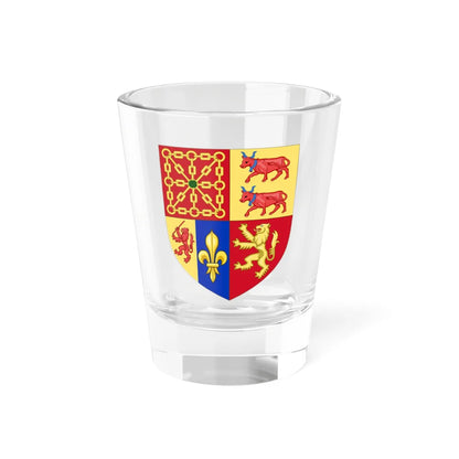 Arms of the French Department of the Pyrénées Atlantiques (Spain) (Coat of Arms) Shot Glass 1.5oz 1.5oz - Go Mug Yourself