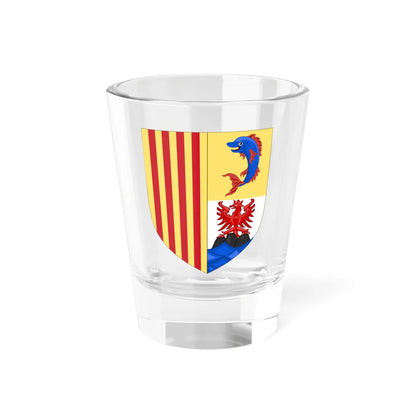 Arms of the French Region of Provence-Alpes-Côte dAzur (Spain) (Coat of Arms) Shot Glass 1.5oz 1.5oz - Go Mug Yourself