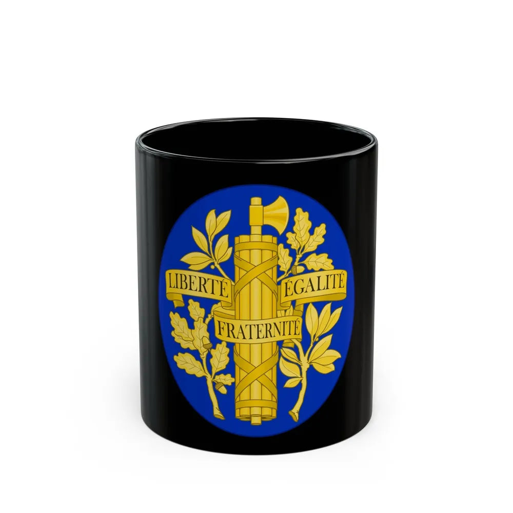 Arms of the French Republic - Black Coffee Mug-11oz-Go Mug Yourself