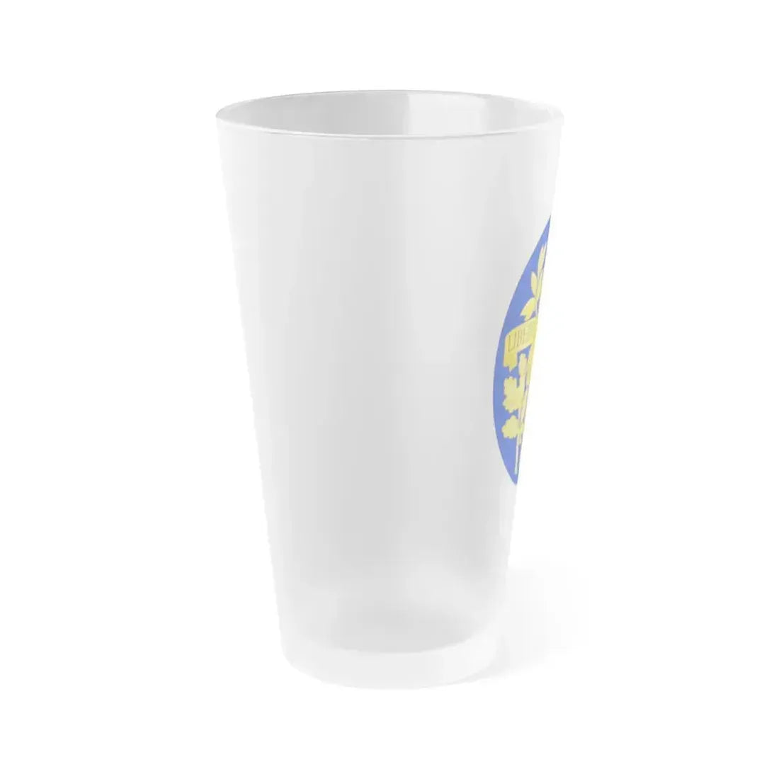 Arms of the French Republic - Frosted Pint Glass 16oz - Go Mug Yourself