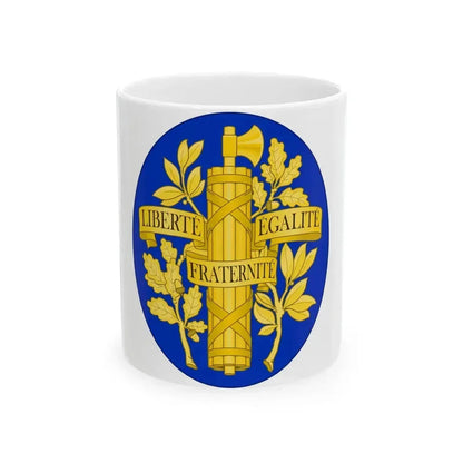 Arms of the French Republic - White Coffee Mug 11oz - Go Mug Yourself