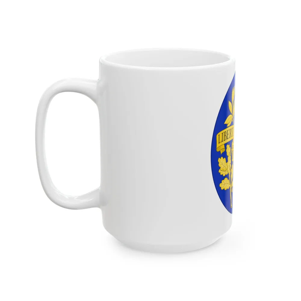 Arms of the French Republic - White Coffee Mug-Go Mug Yourself