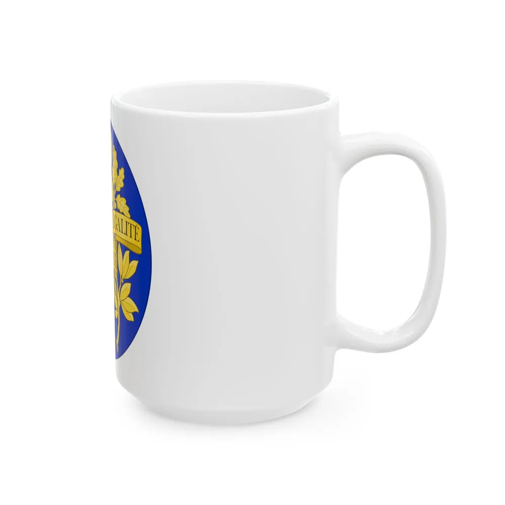 Arms of the French Republic - White Coffee Mug-Go Mug Yourself