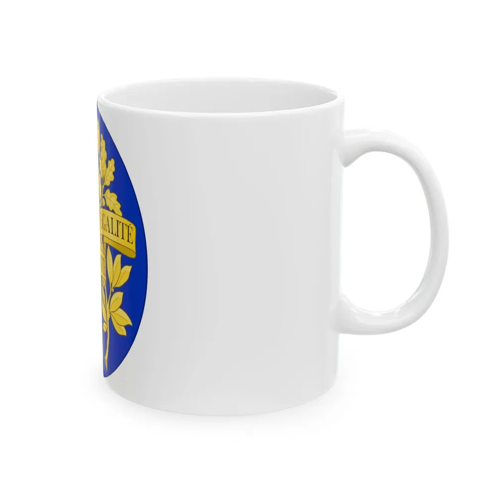 Arms of the French Republic - White Coffee Mug-Go Mug Yourself