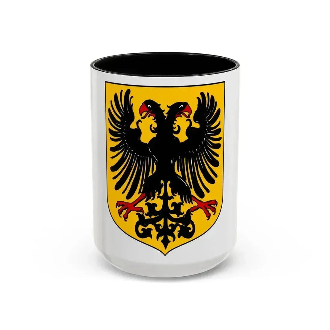 Arms of the German Confederation - Accent Coffee Mug 15oz Black - Go Mug Yourself