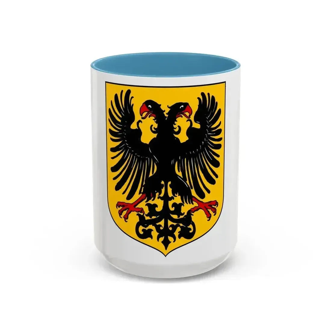 Arms of the German Confederation - Accent Coffee Mug 15oz Light Blue - Go Mug Yourself