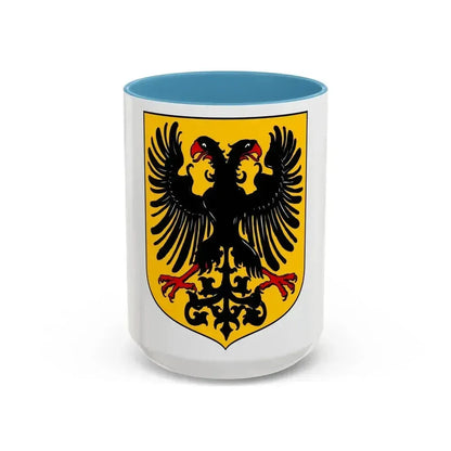 Arms of the German Confederation - Accent Coffee Mug 15oz Light Blue - Go Mug Yourself