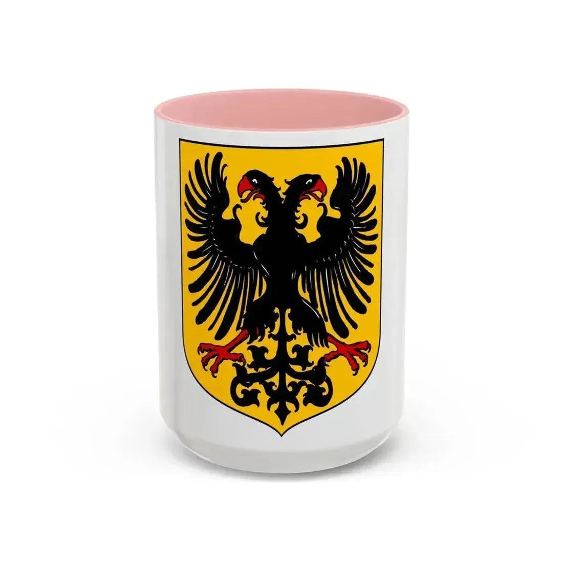 Arms of the German Confederation - Accent Coffee Mug 15oz Pink - Go Mug Yourself