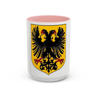 Arms of the German Confederation - Accent Coffee Mug 15oz Pink - Go Mug Yourself