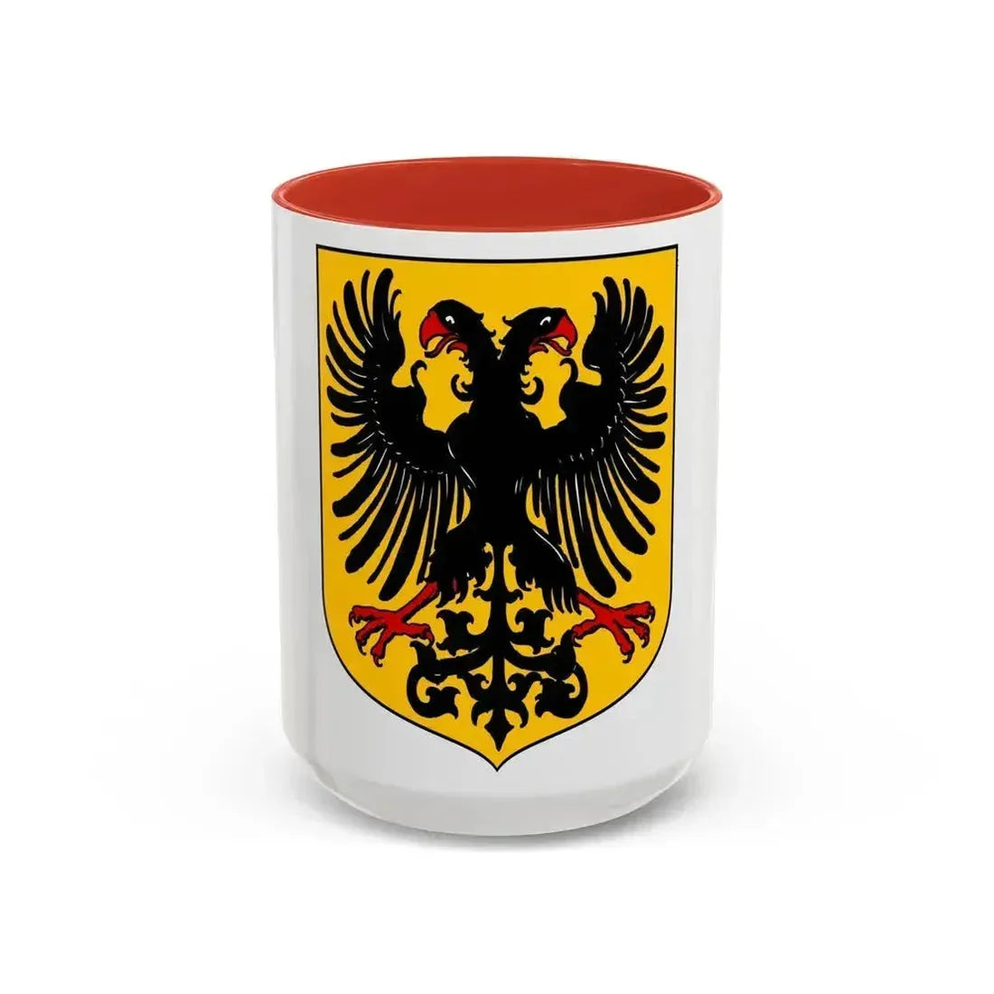 Arms of the German Confederation - Accent Coffee Mug 15oz Red - Go Mug Yourself