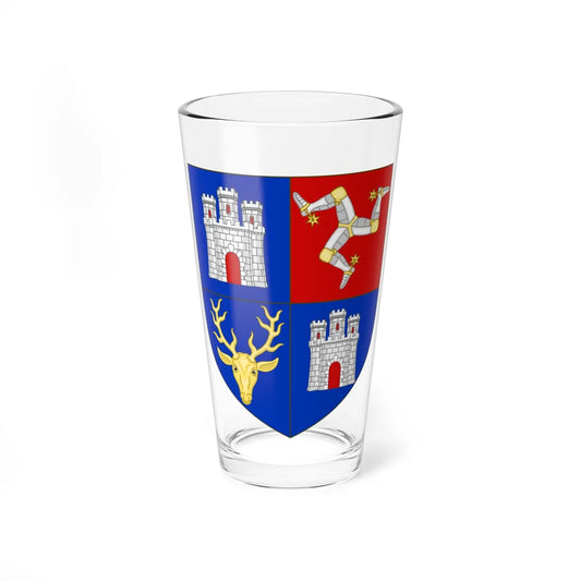 Arms of the House MacLeod of Bernera (Scotland) (Coat of Arms) Pint Glass 16oz 16oz - Go Mug Yourself
