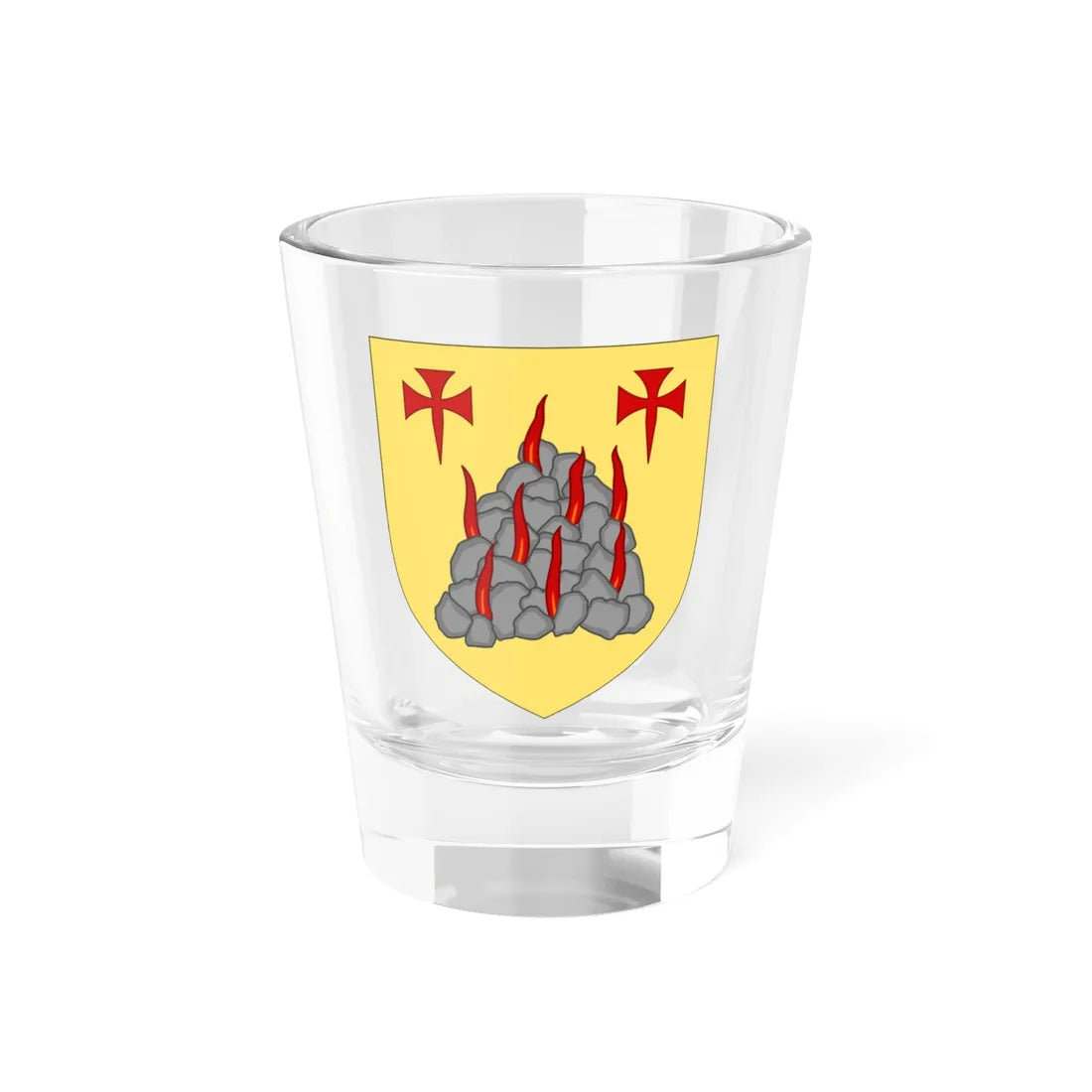 Arms of the House MacLeod of Raasay (Scotland) (Coat of Arms) Shot Glass 1.5oz 1.5oz - Go Mug Yourself
