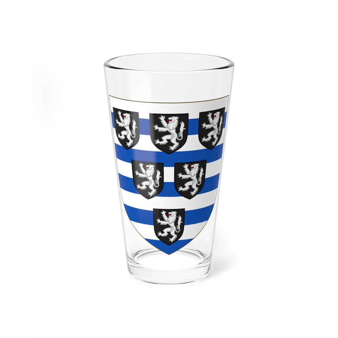 Arms of the House of Cecil (England) (Coat of Arms) Pint Glass 16oz 16oz - Go Mug Yourself