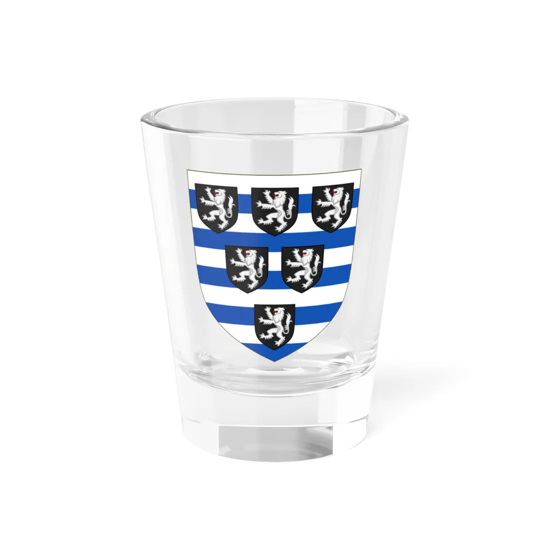 Arms of the House of Cecil (England) (Coat of Arms) Shot Glass 1.5oz 1.5oz - Go Mug Yourself