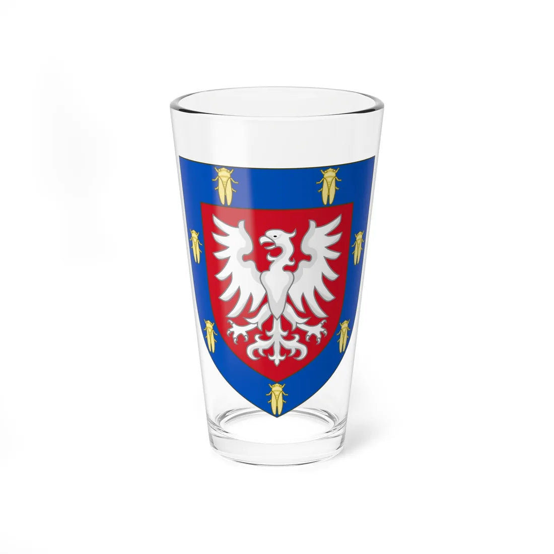 Arms of the house of Cicala (Poland) (Coat of Arms) Pint Glass 16oz 16oz - Go Mug Yourself