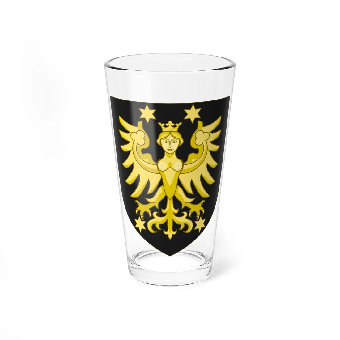 Arms of the house of Cirksena 1 (Denmark) (Coat of Arms) Pint Glass 16oz 16oz - Go Mug Yourself