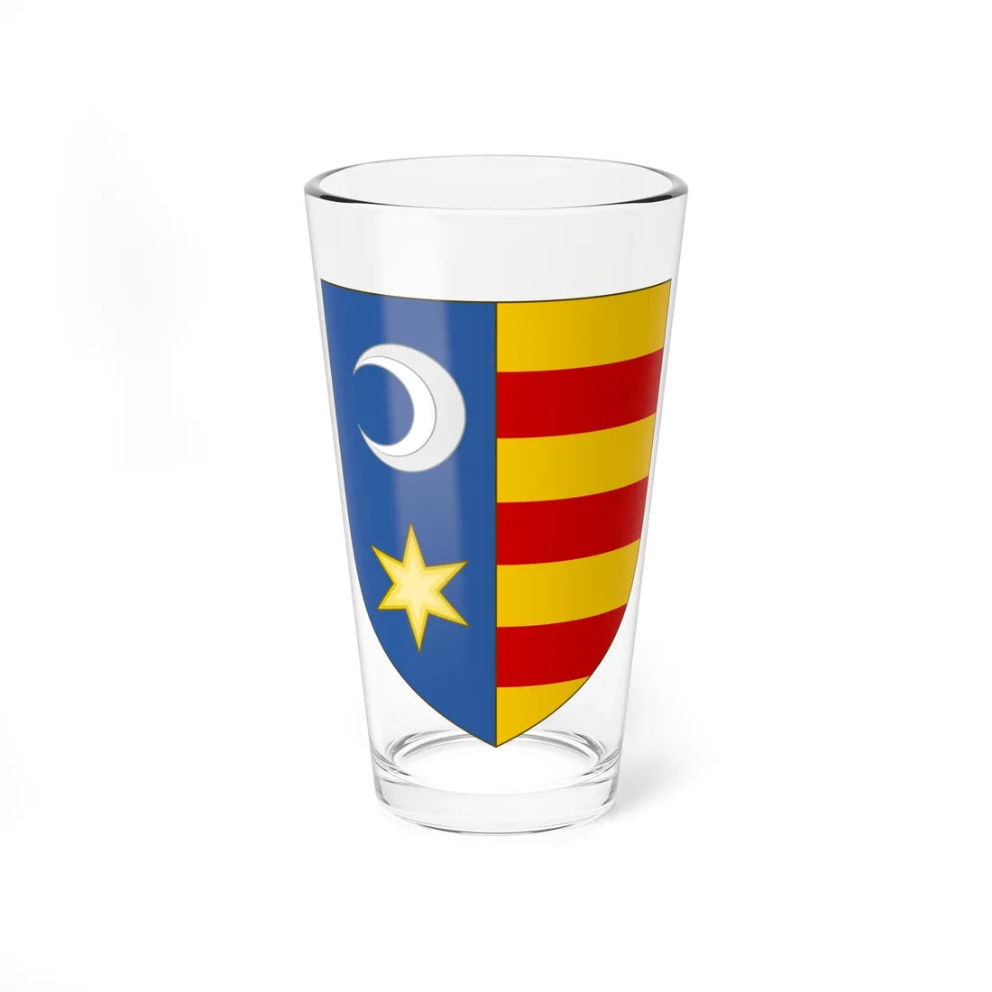 Arms of the House of Drăculești (Oman) (Coat of Arms) Pint Glass 16oz 16oz - Go Mug Yourself