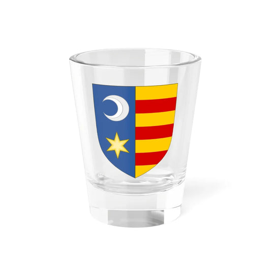 Arms of the House of Drăculești (Oman) (Coat of Arms) Shot Glass 1.5oz 1.5oz - Go Mug Yourself