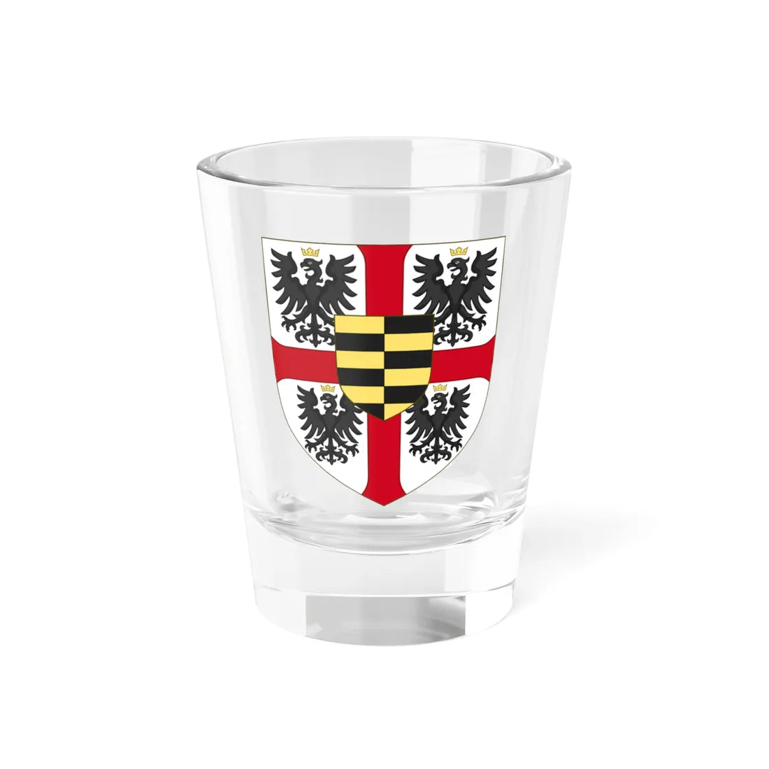 Arms of the house of Gonzaga-Novellara (Italy) (Coat of Arms) Shot Glass 1.5oz 1.5oz - Go Mug Yourself