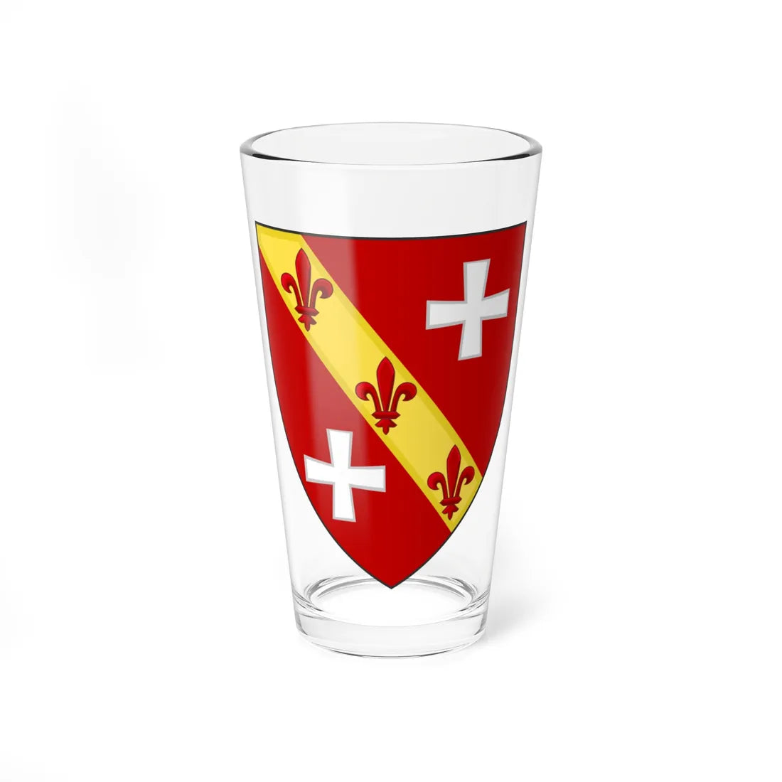 Arms of the House of Hrvatinić (Bosnia and Herzegovina) (Coat of Arms) Pint Glass 16oz 16oz - Go Mug Yourself