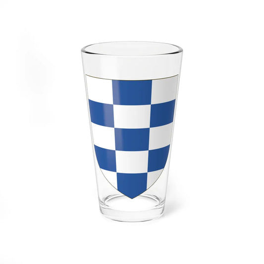 Arms of the House of Álvarez de Toledo Template (Spain) (Coat of Arms) Pint Glass 16oz 16oz - Go Mug Yourself
