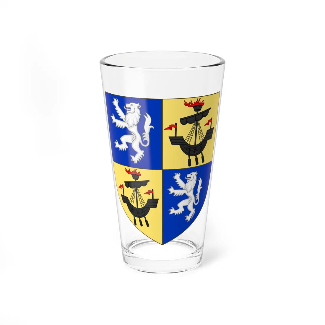 Arms of the House of MacDougall after 1737 (Scotland) (Coat of Arms) Pint Glass 16oz 16oz - Go Mug Yourself