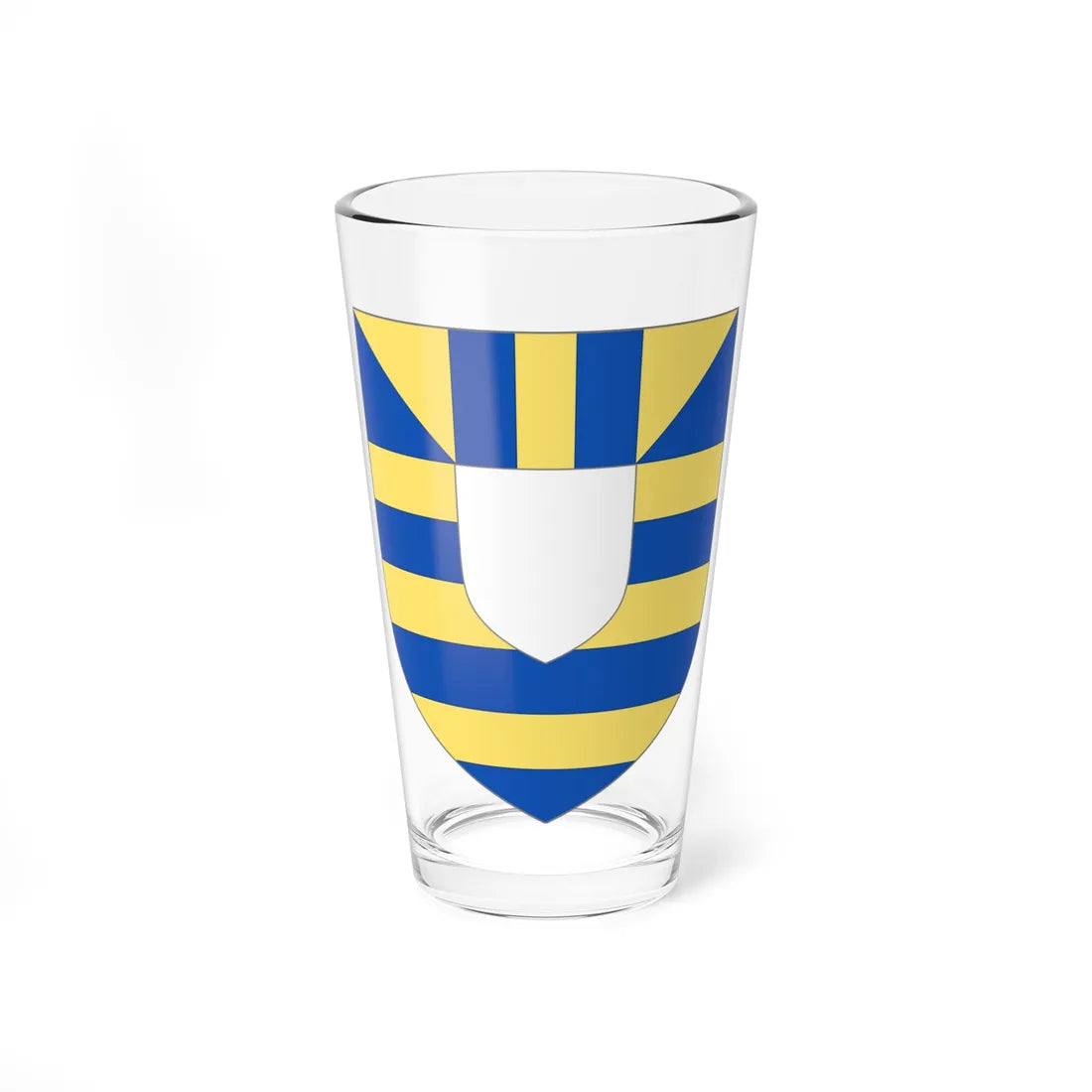 Arms of the House of Mortimer (Wales) (Coat of Arms) Pint Glass 16oz 16oz - Go Mug Yourself