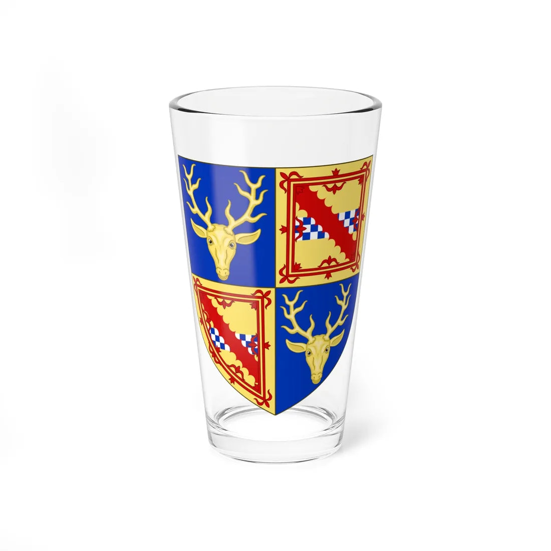 Arms of the House of Stewart-MacKenzie (Scotland) (Coat of Arms) Pint Glass 16oz 16oz - Go Mug Yourself
