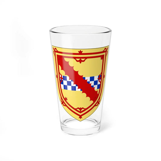 Arms of the House Stewart of Galloway (Scotland) (Coat of Arms) Pint Glass 16oz 16oz - Go Mug Yourself