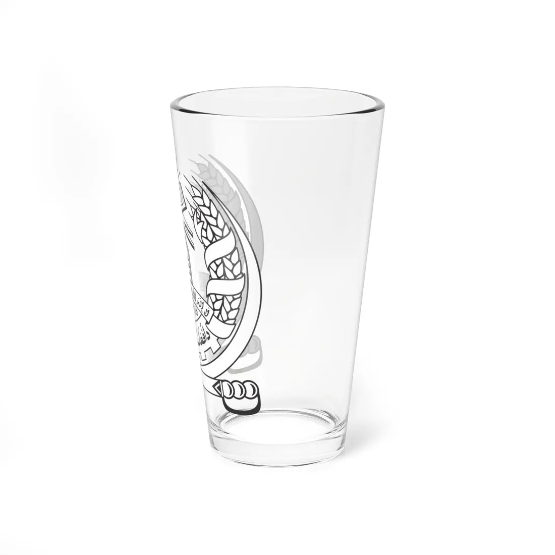 Arms of the Islamic Emirate of Afghanistan (Afghanistan) (Coat of Arms) Pint Glass 16oz - Go Mug Yourself