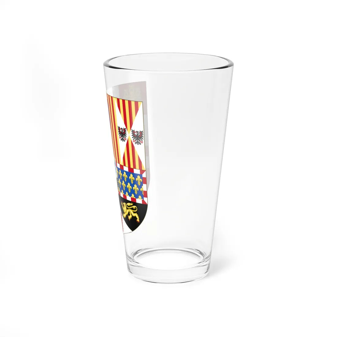 Arms of the King of Spain as Monarch of Milan Philip V 1700 (Italy) (Coat of Arms) Pint Glass 16oz - Go Mug Yourself